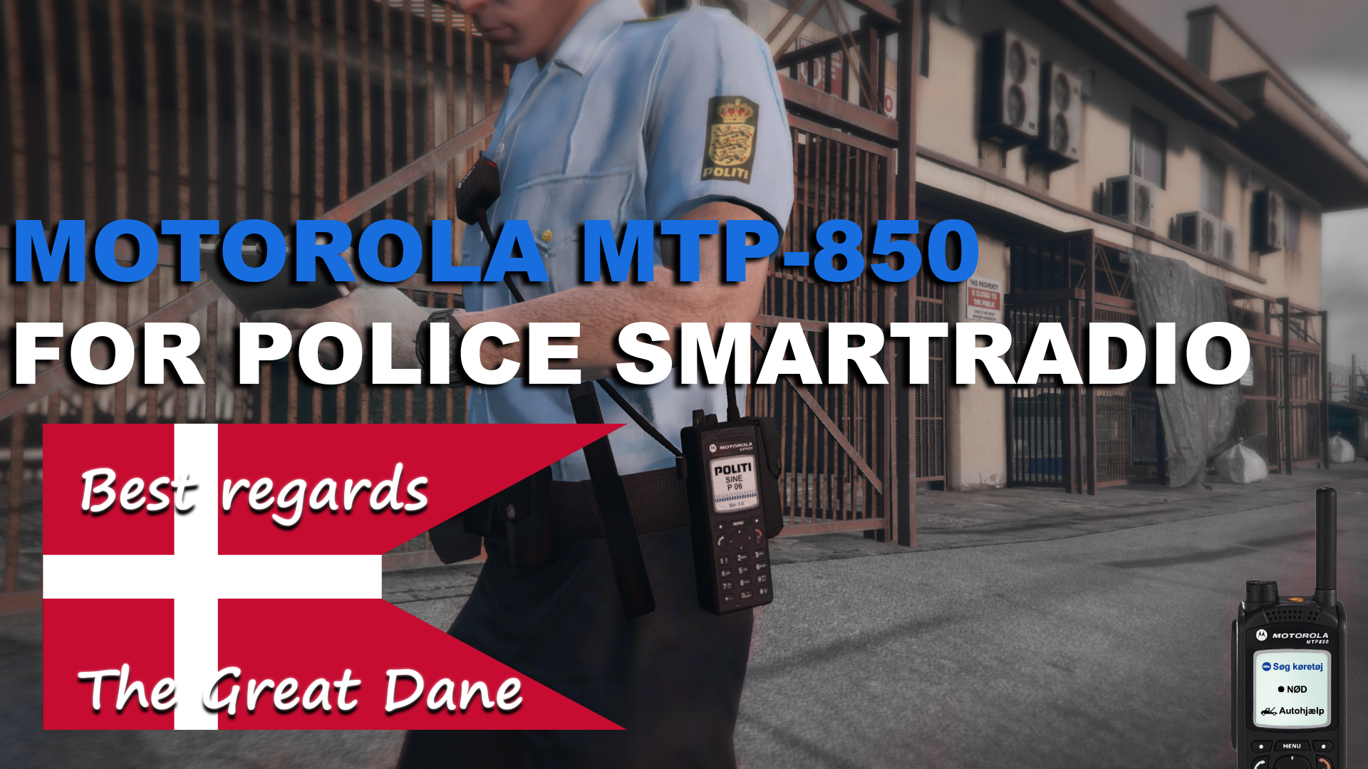Motorola MTP850 for PoliceSmartRadio (Sounds included) 