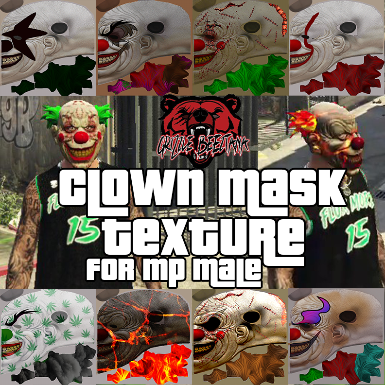 MP Clown Mask Texture - GTA5-Mods.com