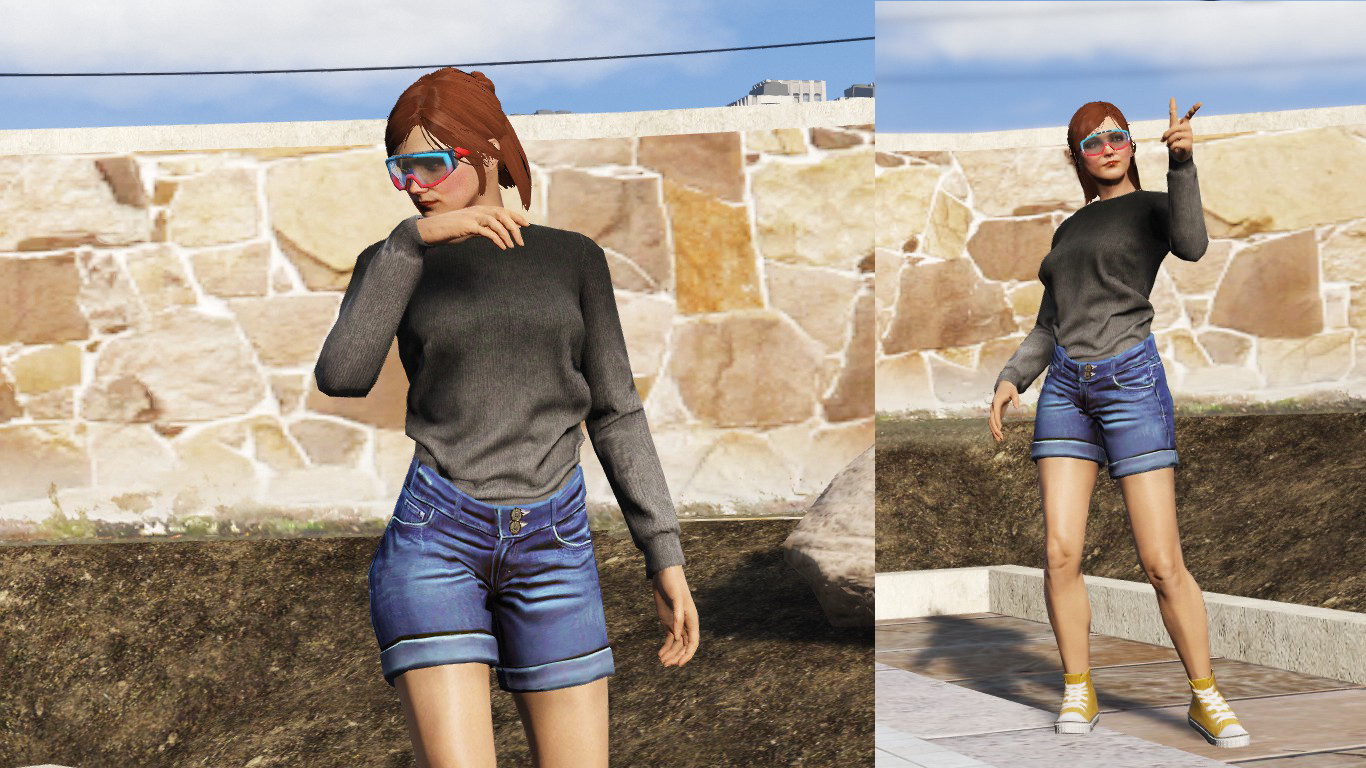 gta female modded outfits
