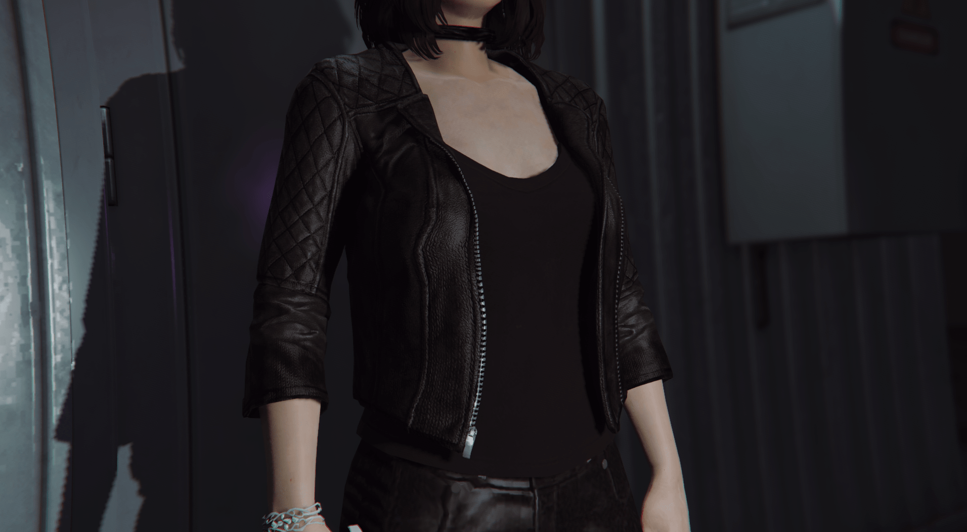 GTA Lady Protagonist Leather Jacket Videogame Outfits | lupon.gov.ph
