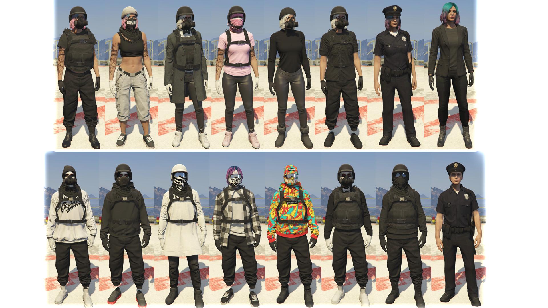 All outfits for gta 5 фото 24