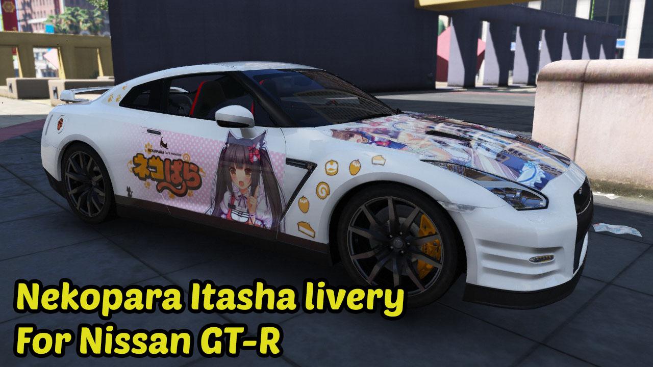 Nekopara Itasha Livery for Nissan GTR - GTA5-Mods.com