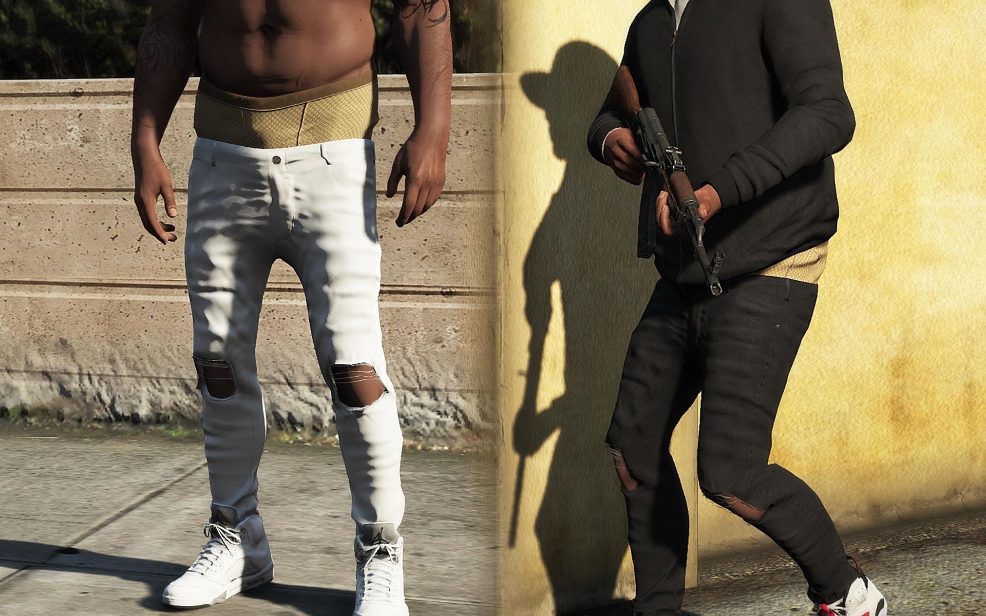 Sagged skinny jeans for Franklin - GTA5-Mods.com