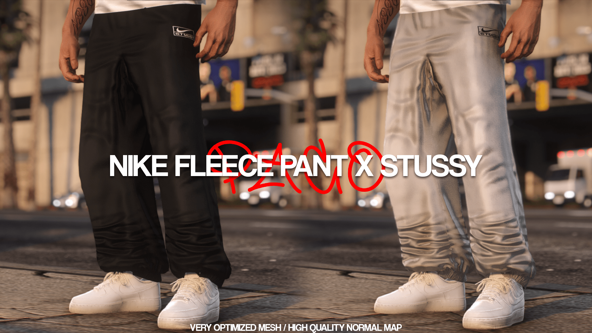 Nike Fleece Pant x Stussy 