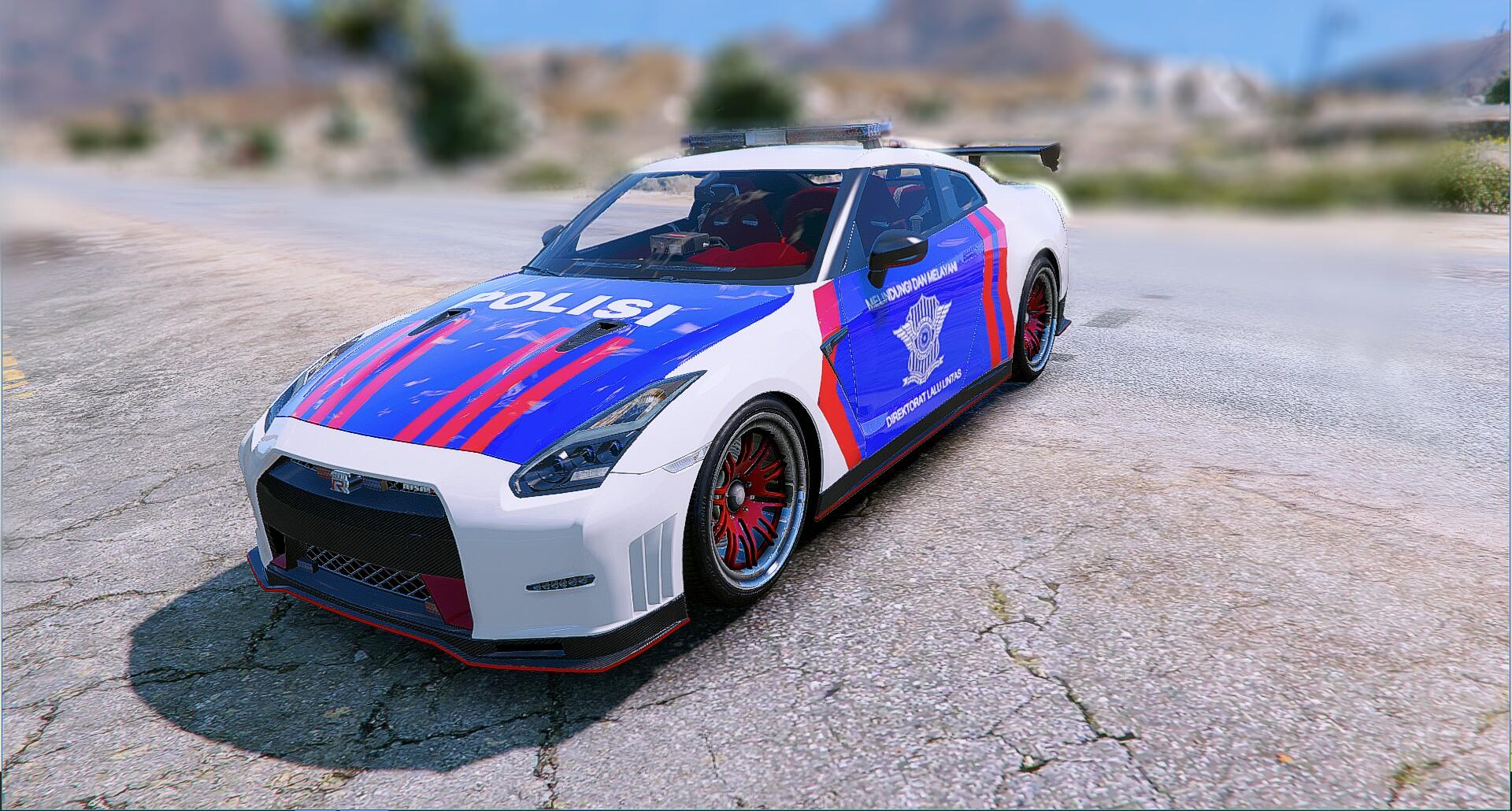 Nissan GT-R Nismo Indonesia Police Livery - GTA5-Mods.com