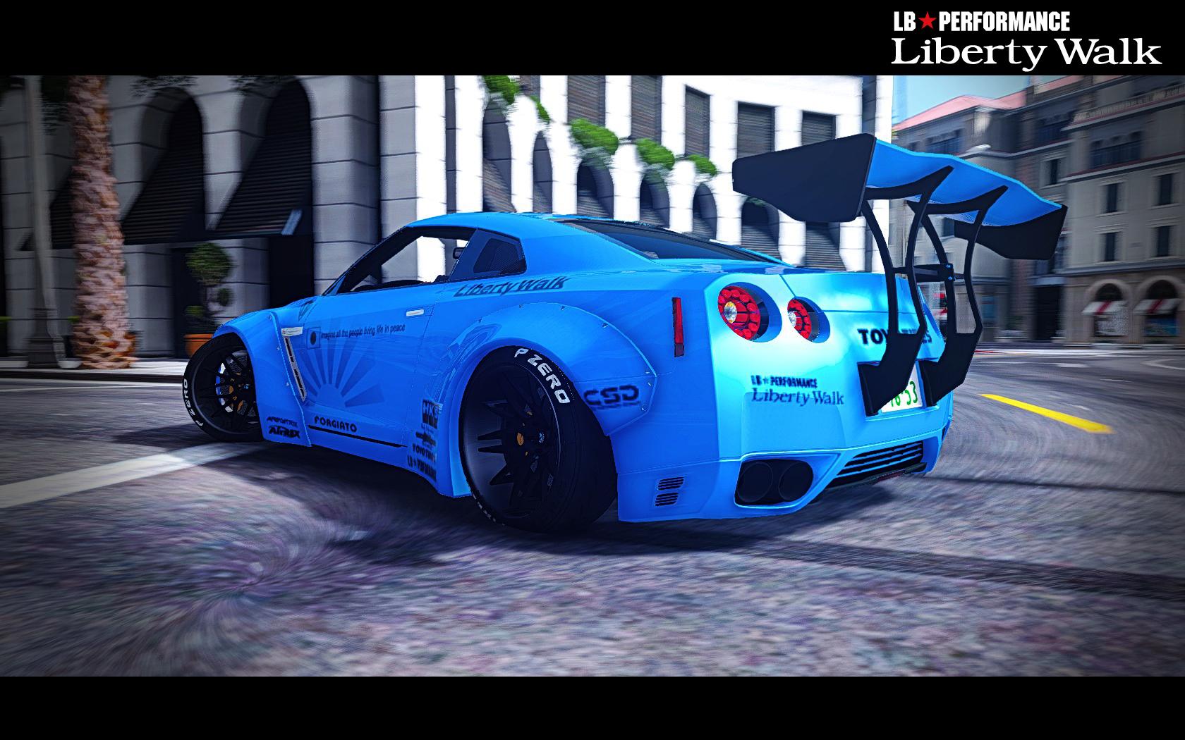 Nissan GT-R R35 LibertyWalk - GTA5- Mods .com