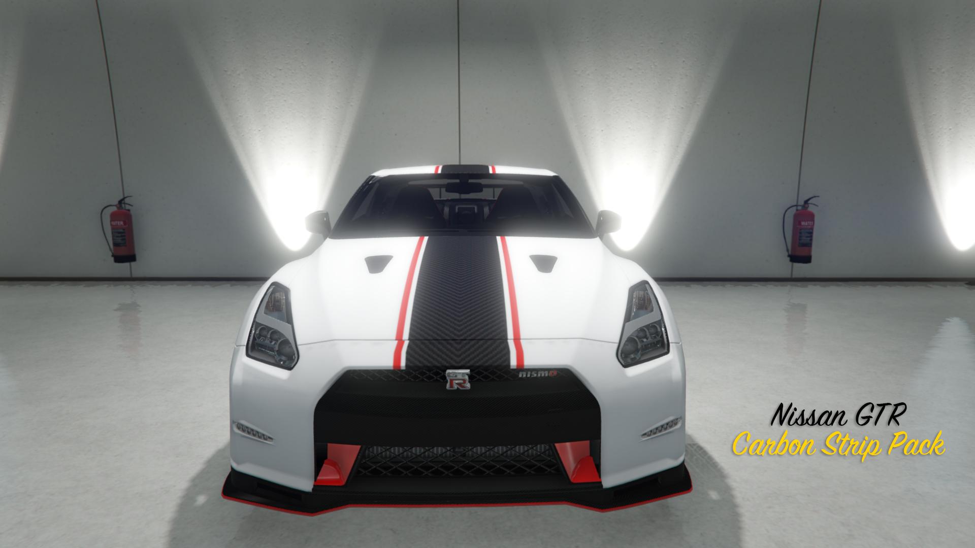 Nissan Gtr Carbon Stripe Pack Skins Gta Mods Com