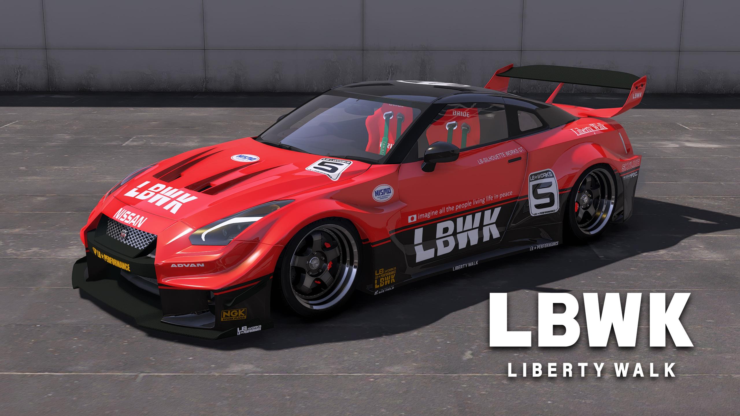 [Nissan GTR R35 Liberty Walk Silhouette]LB WORKS livery - GTA5-Mods.com