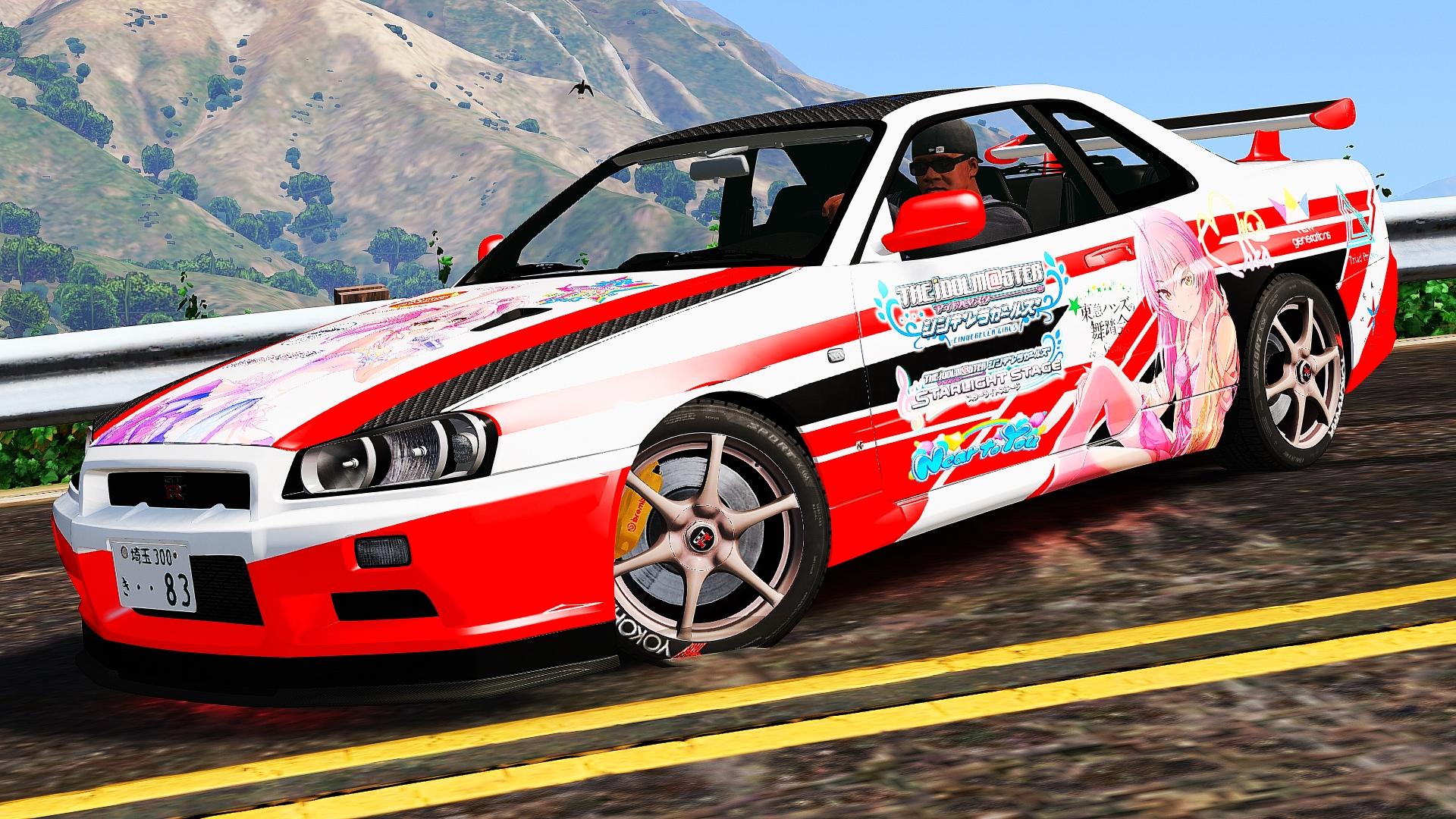 Nissan Skyline GT-R (BNR34) Itasha Livery - GTA5-Mods.com