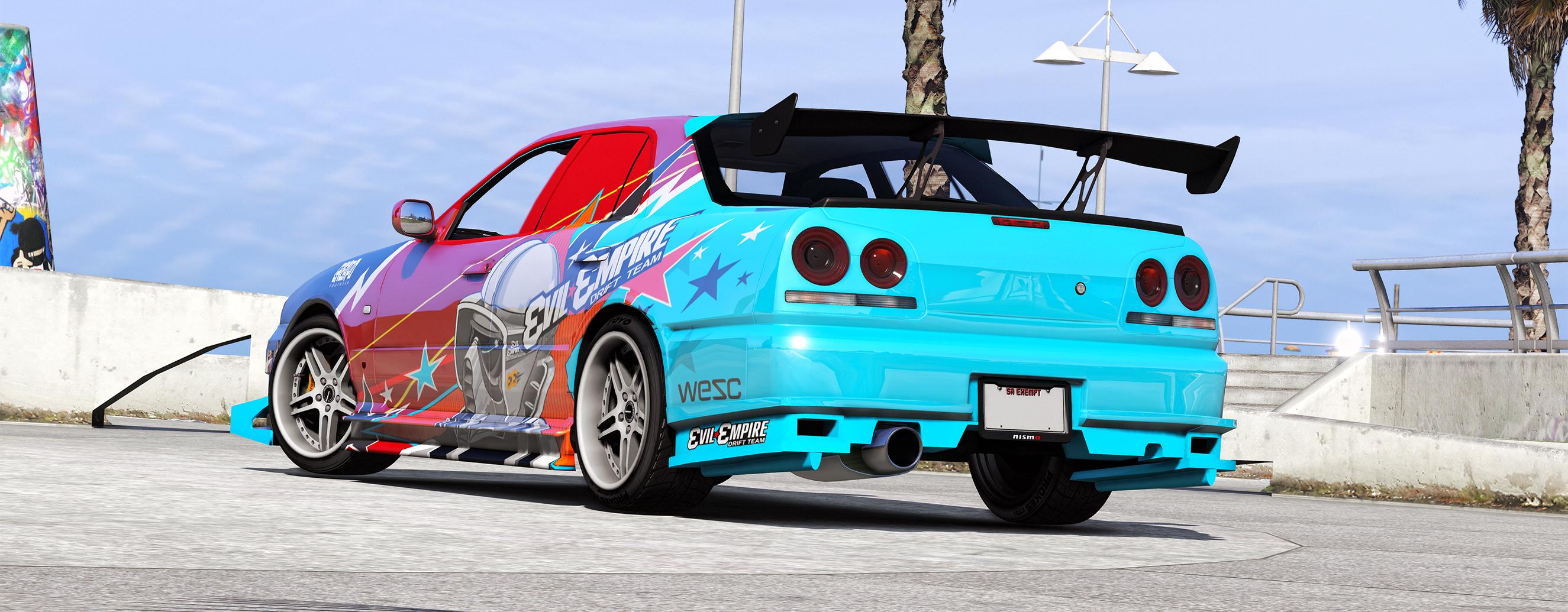 Nissan Skyline R34 25GT Turbo Evil Empire Vinyl - GTA5-Mods.com