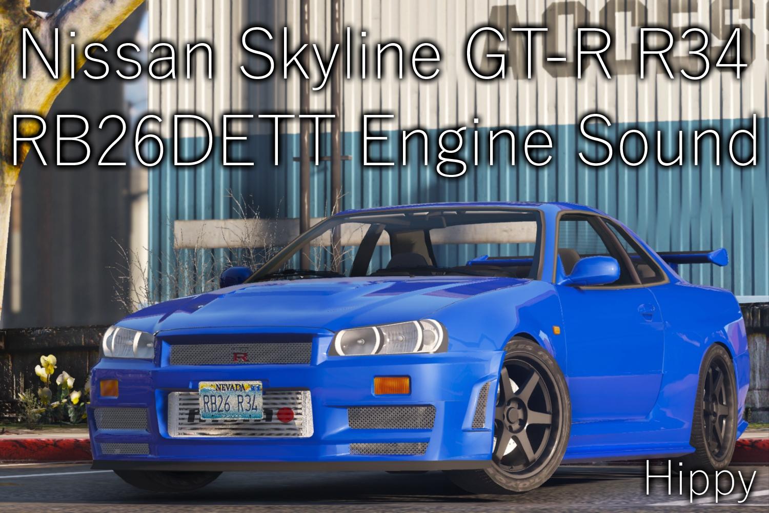 Nissan Skyline Gt R R34 Rb26dett Engine Sound Gta5 Mods Com