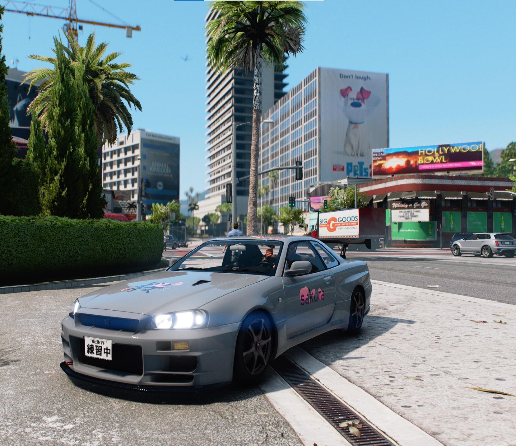 Nissan Skyline R Sakura Livery GTA Mods Com