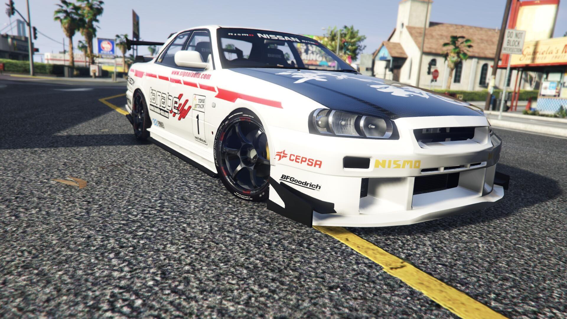 Nissan Skyline R34 tanabe livery - GTA5-Mods.com