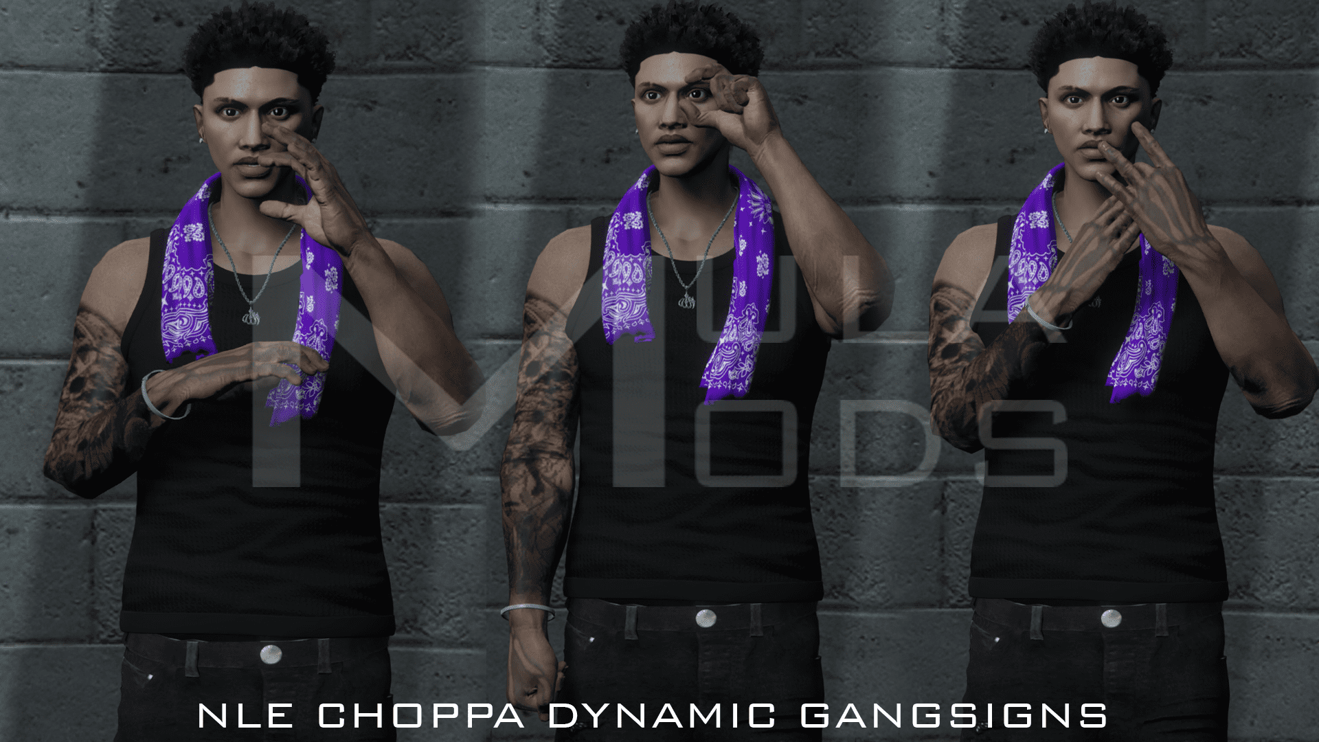 NLE Choppa Dynamic Gangsigns - GTA5-Mods.com