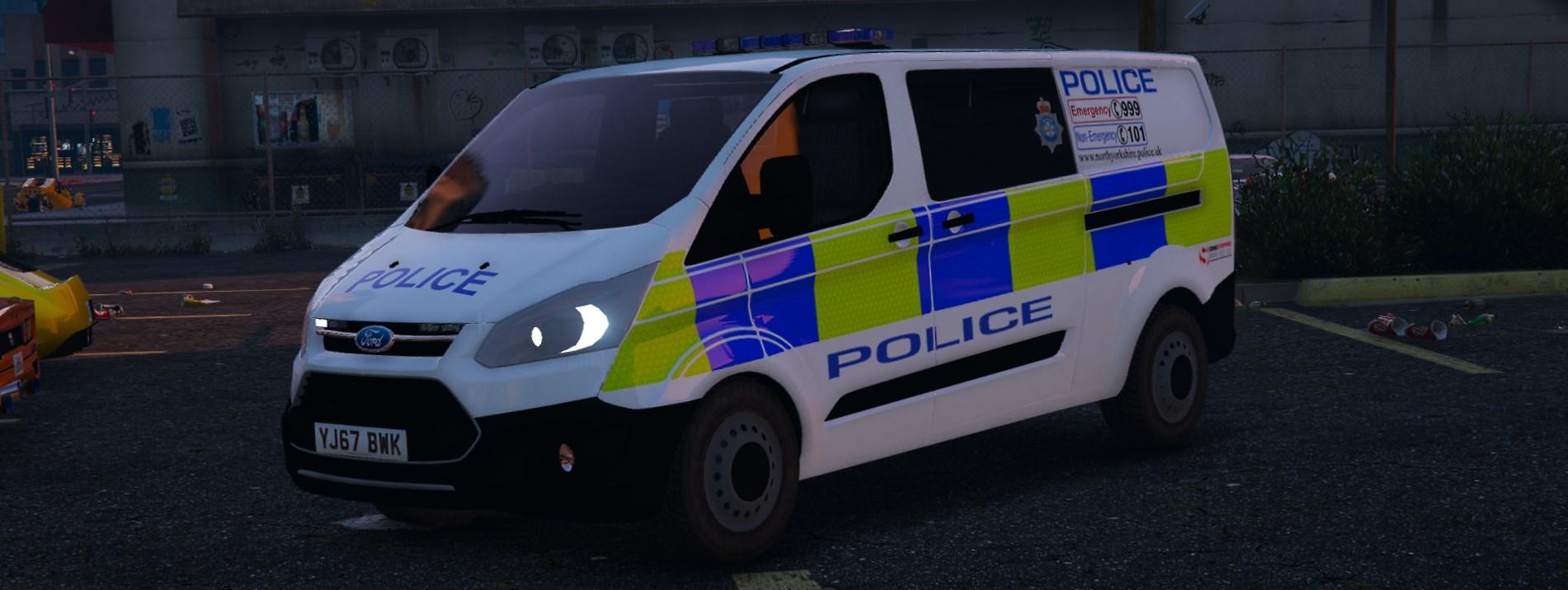 North Yorkshire Police - IRV Livery for the Ford Transit Custom - GTA5 ...