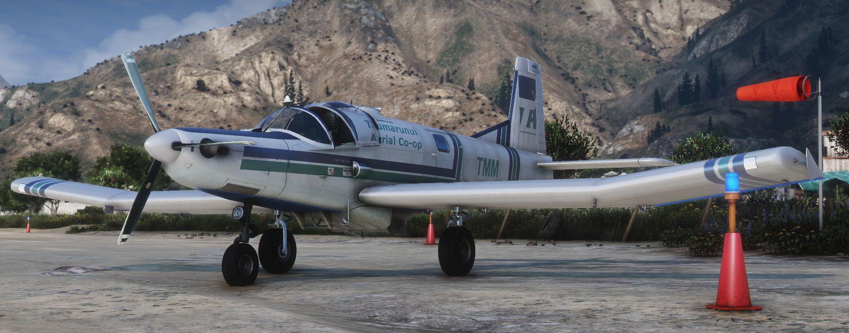 Pacific Aerospace Cresco Cropdusting Airplane [add-on   Fivem] - Gta5 