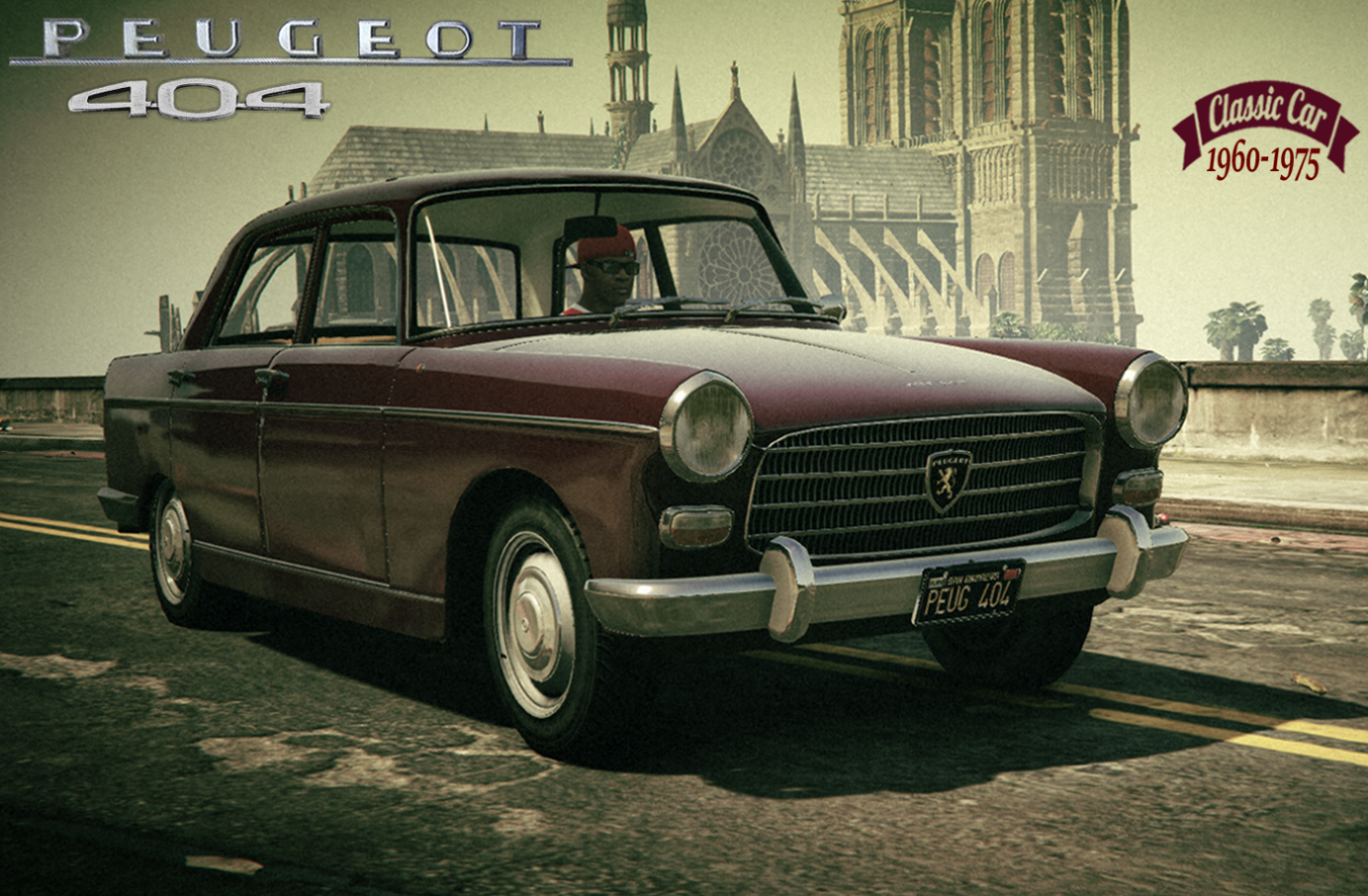 Peugeot 404 + Taxi [Add-On / Replace, Tuning, Template