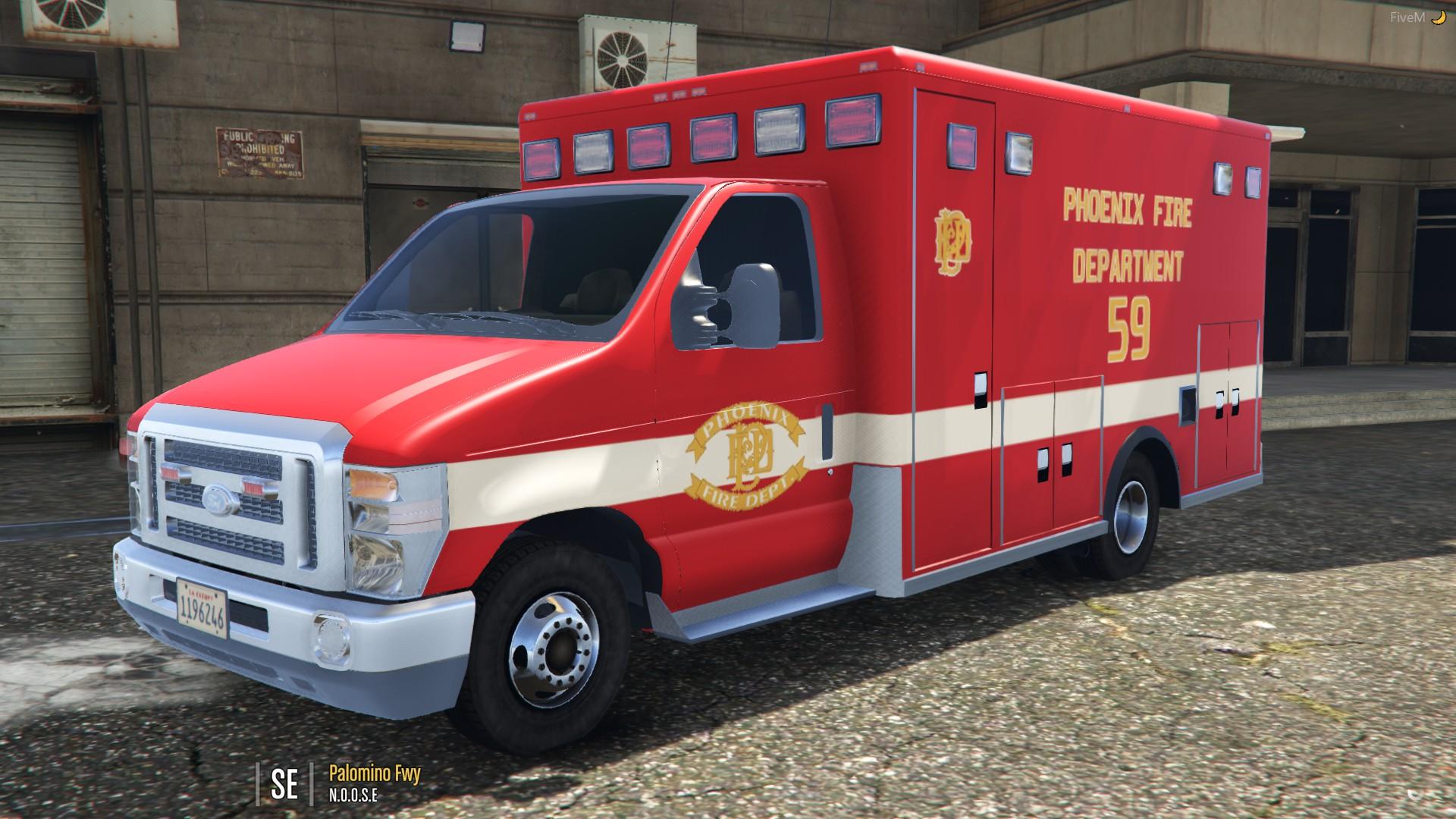 Phoenix Fire Department Ambulance Livery (Ford E450) - GTA5-Mods.com