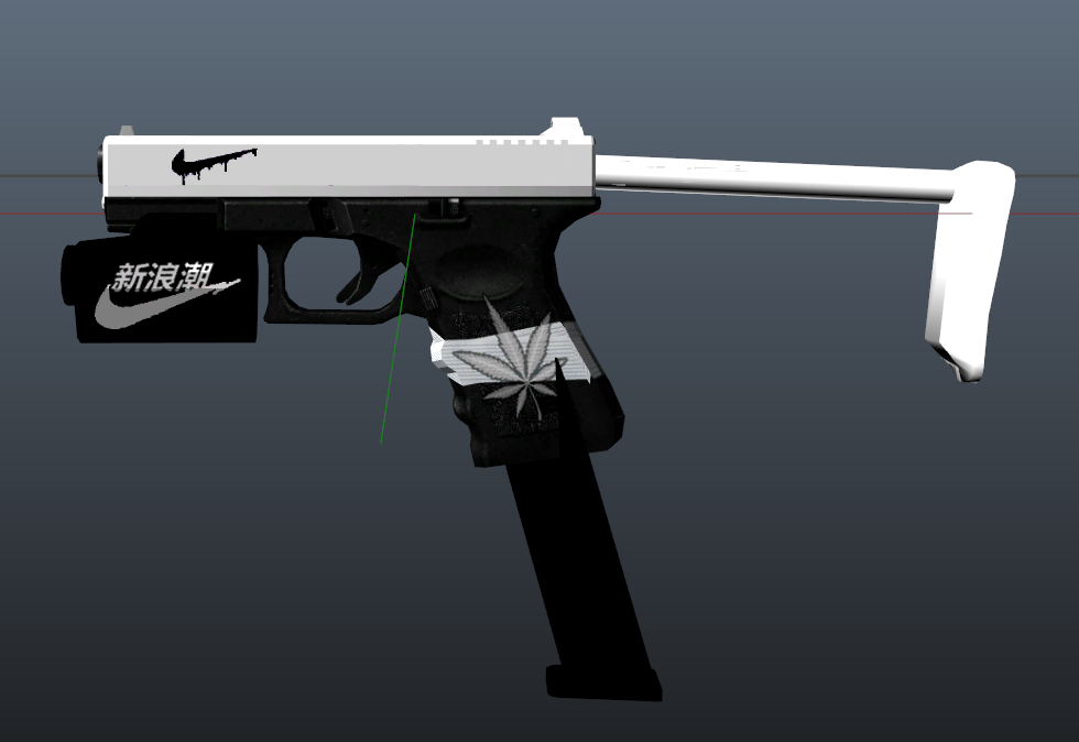 Agricultural Social studies curb Pistol MKII Nike White and Black - GTA5-Mods.com