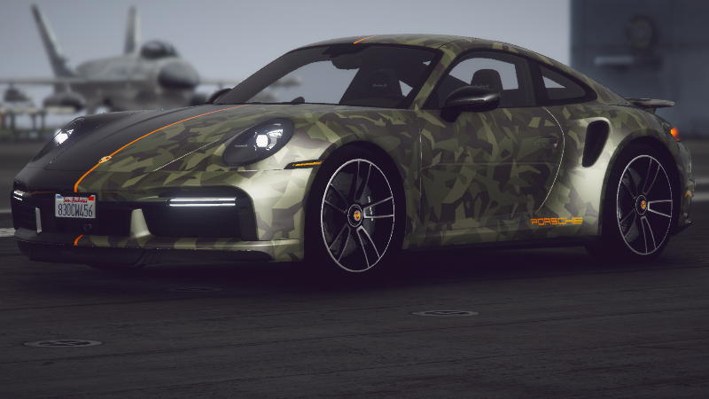 Porsche 911 Turbo-S 2021 Livery Camo/black - GTA5-Mods.com