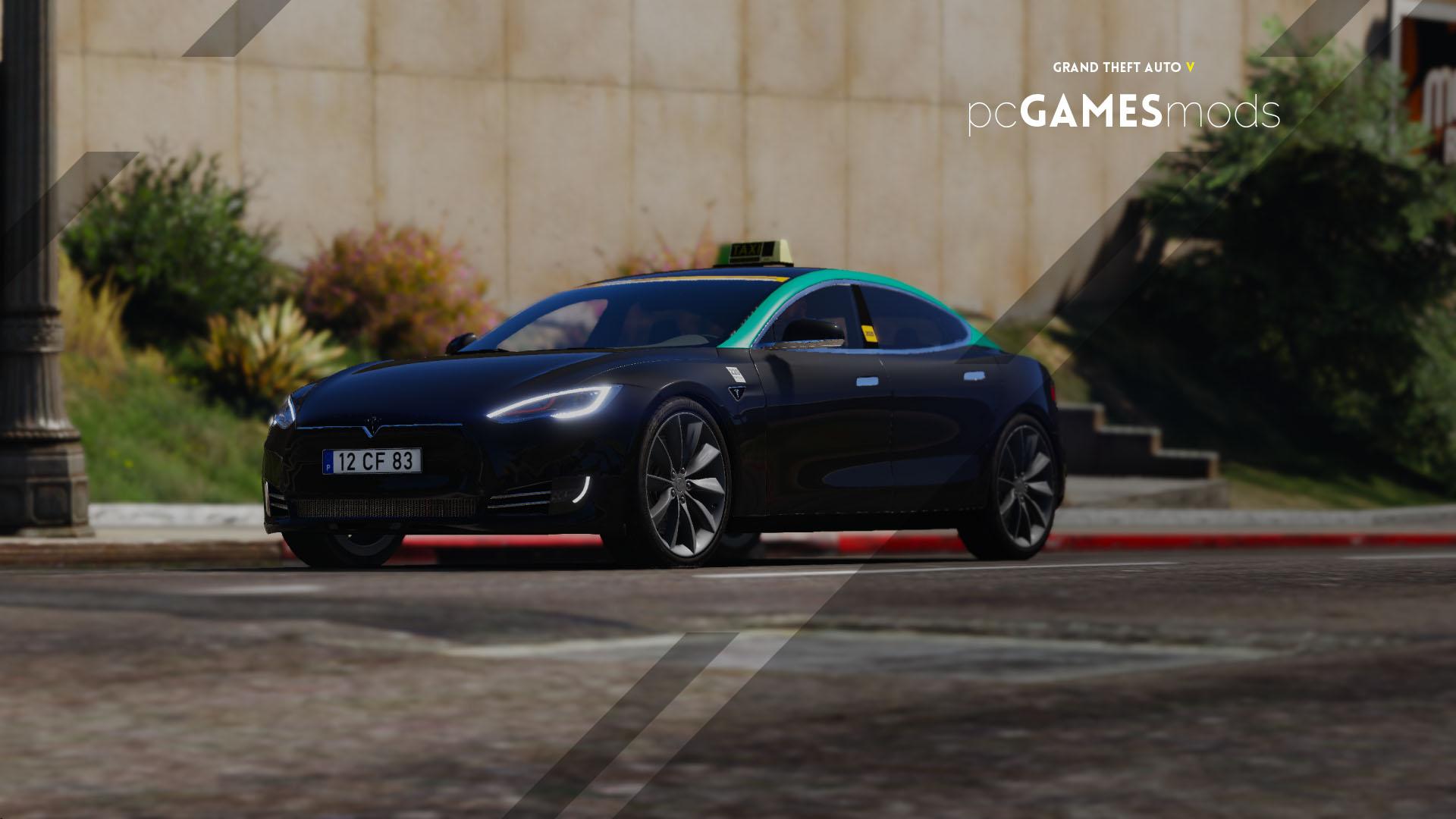 Portuguese Taxi Tesla Model S [Add-On] - GTA5-Mods.com