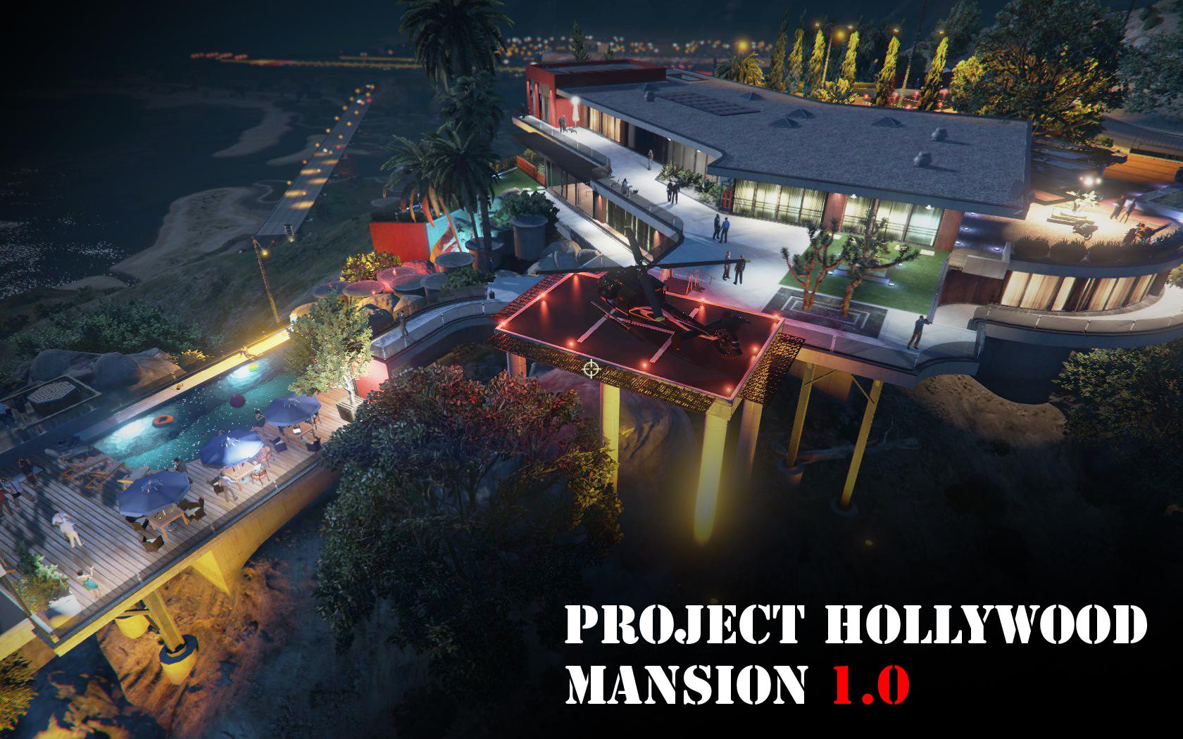 GTA 5 Mansion. Helipad Mansion.