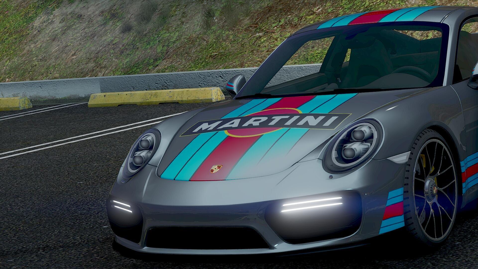 Prosche 911 Turbo S Martini racing livery - GTA5-Mods.com