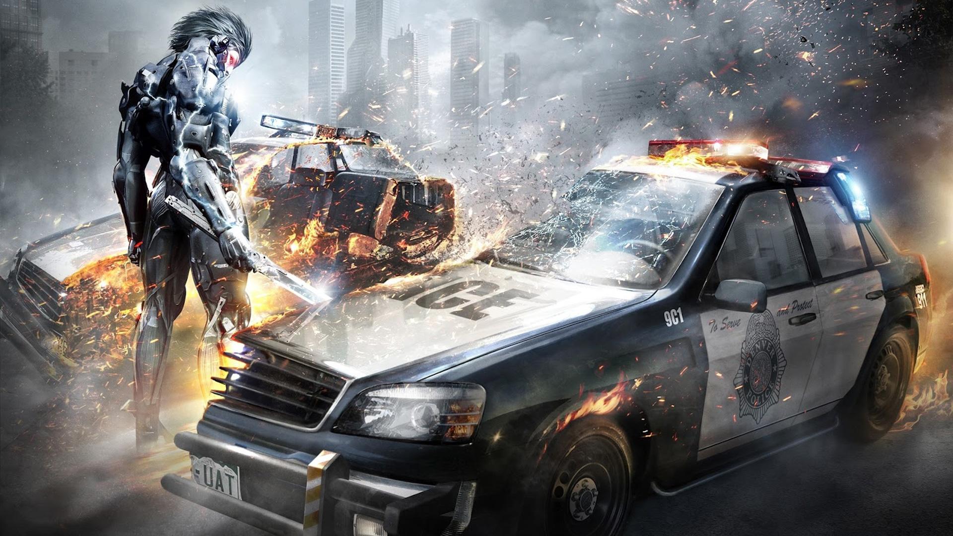 Metal Gear Rising Raiden Render for GTA Vice City