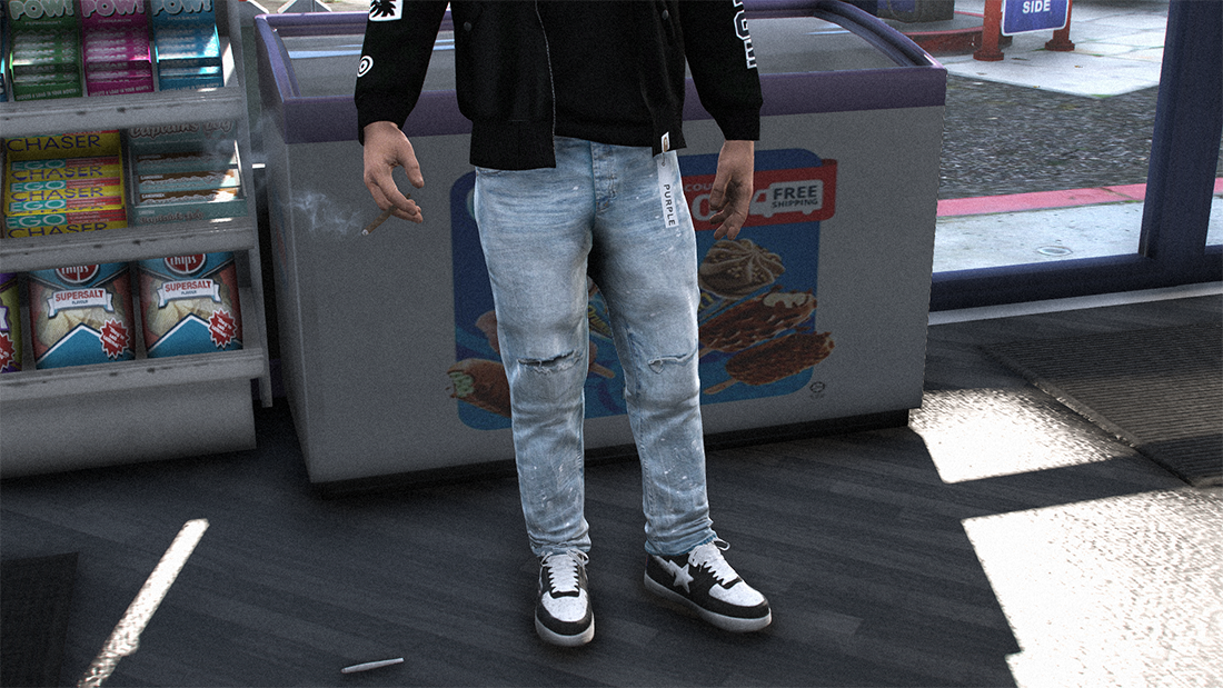 Purple Brand Jeans MP Male GTA Mods Com