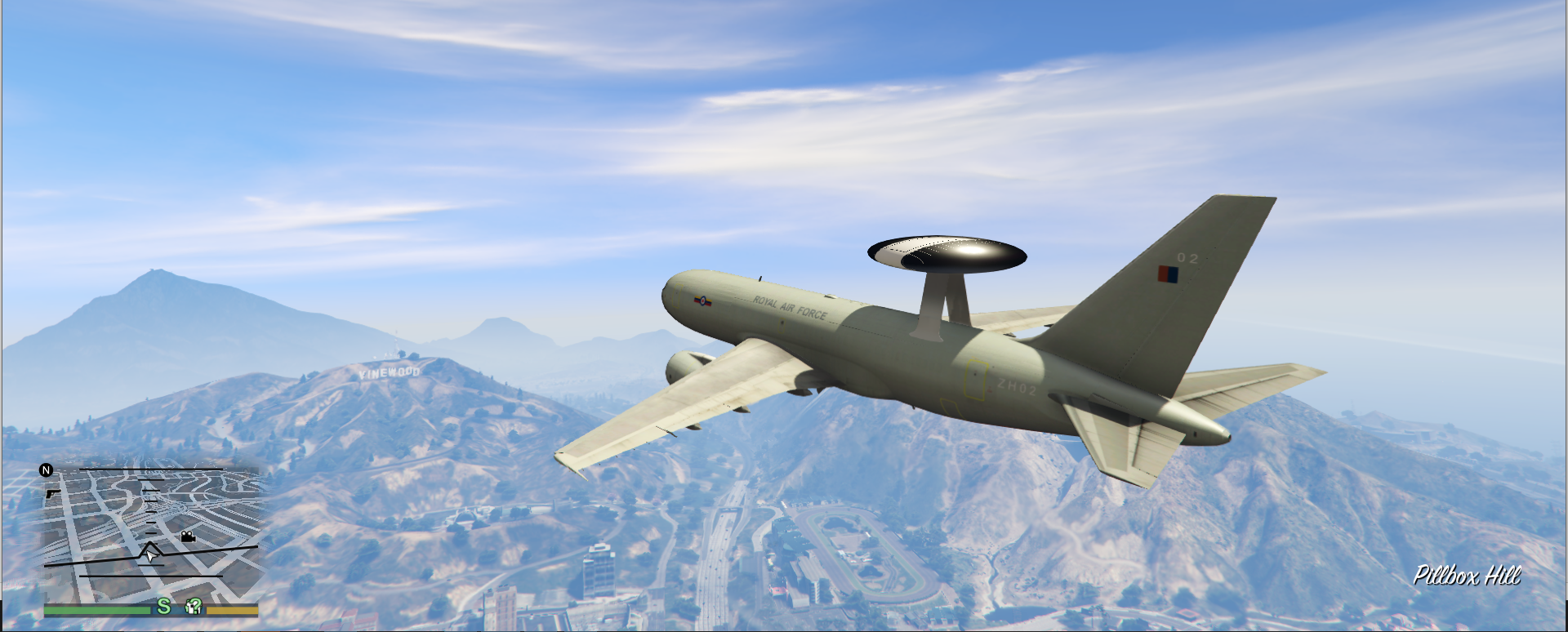 Raf E 3d Sentry Aew Royal Air Force Reconnisence Aircraft Awacs Gta5 Mods Com