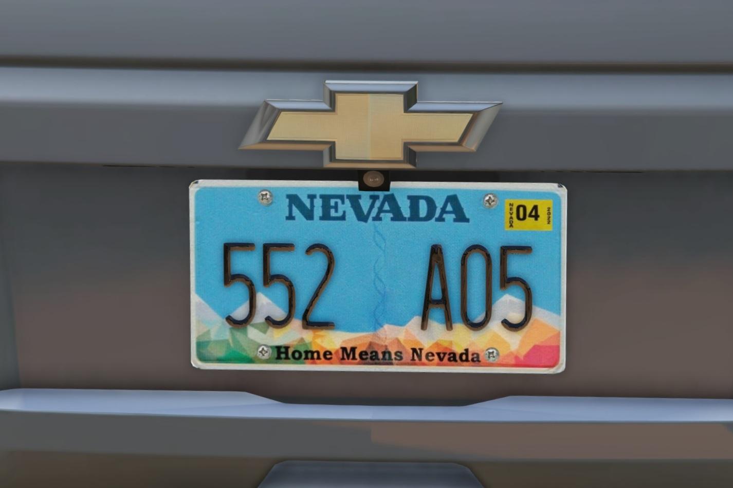 Las Vegas Nevada Centennial License Plate