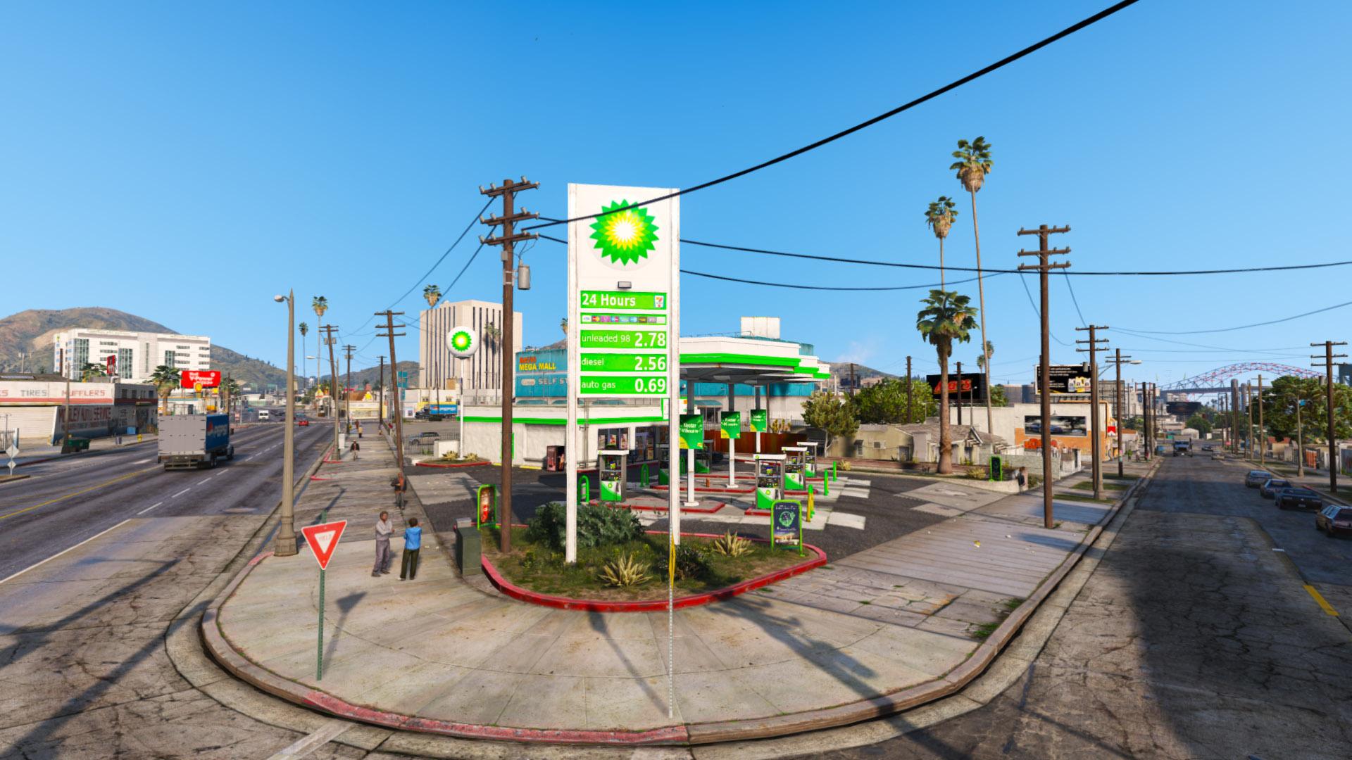 Real Petrol Stations GTA5 Mods com