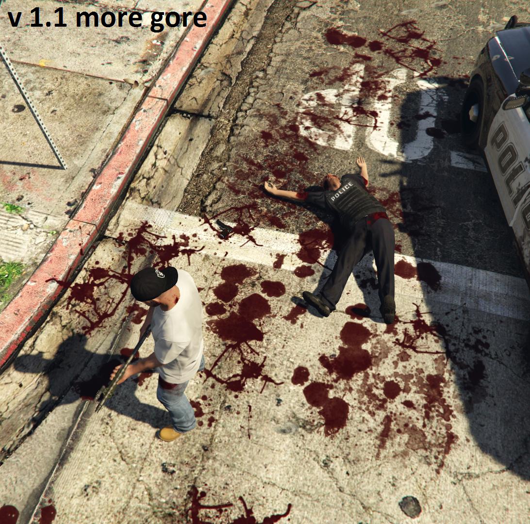 Blood and gore for gta 5 фото 5