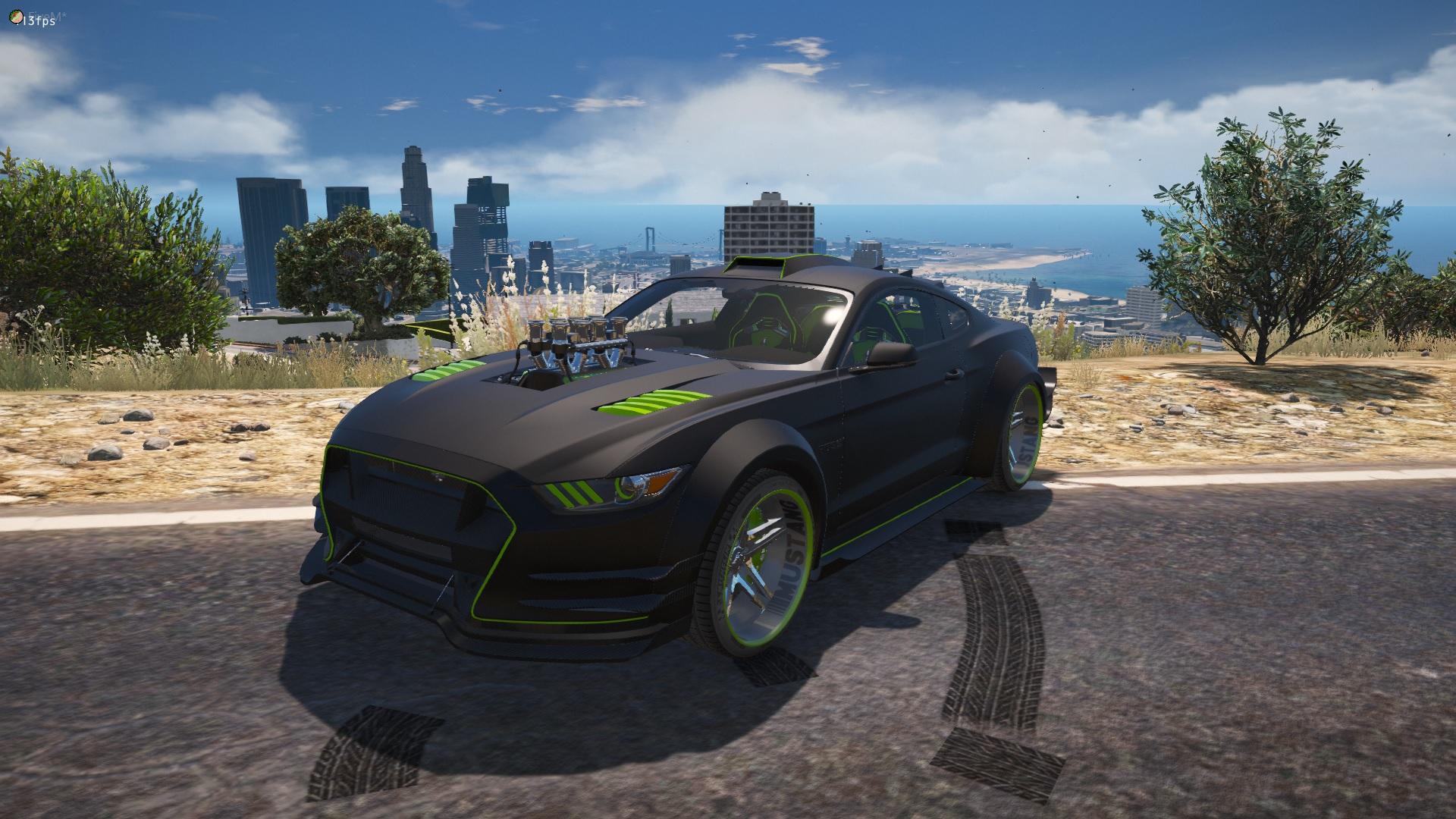 Gta 5 ford mustang replace фото 54