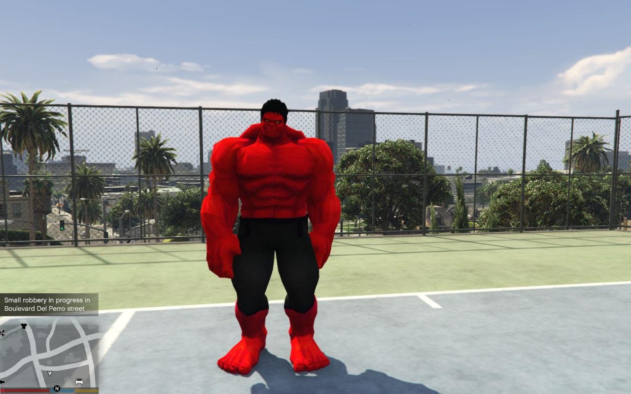 Skin) Red Hulk Skin - Roblox