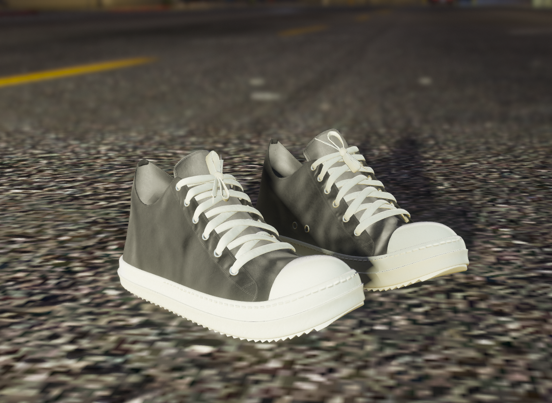 RICK OWENS DRKSHDW CANVAS LOW SNEAKER for MP Male - GTA5-Mods.com