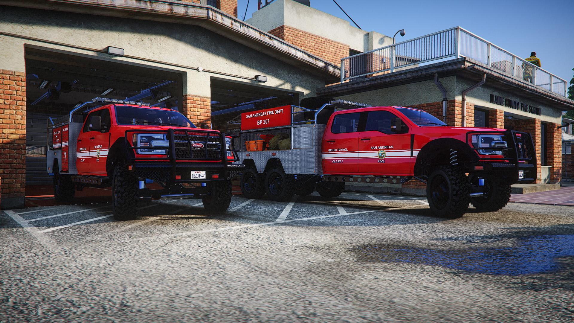 Sandstorm D205 Brush Trucks 4x4/6x6 [Add-On | Sounds] - GTA5-Mods.com