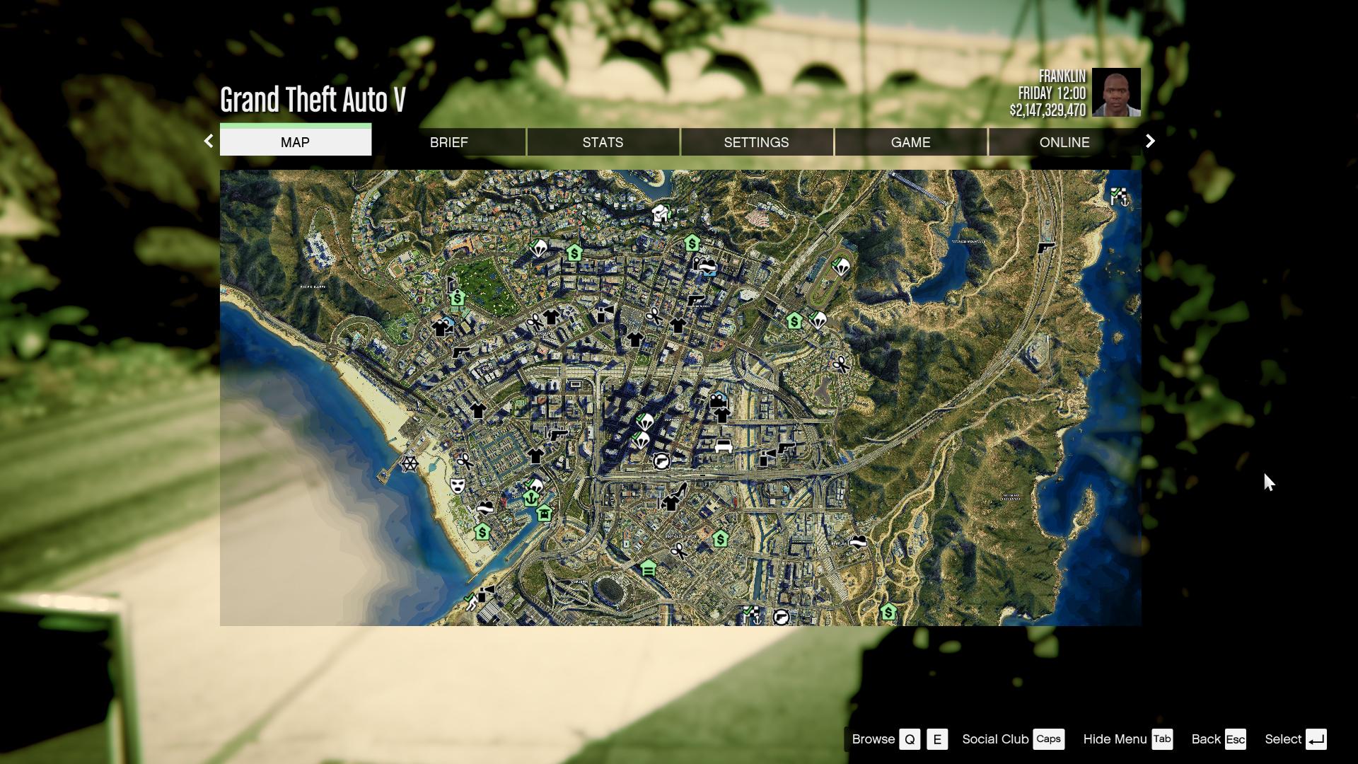 Satellite Location Map of Los Santos