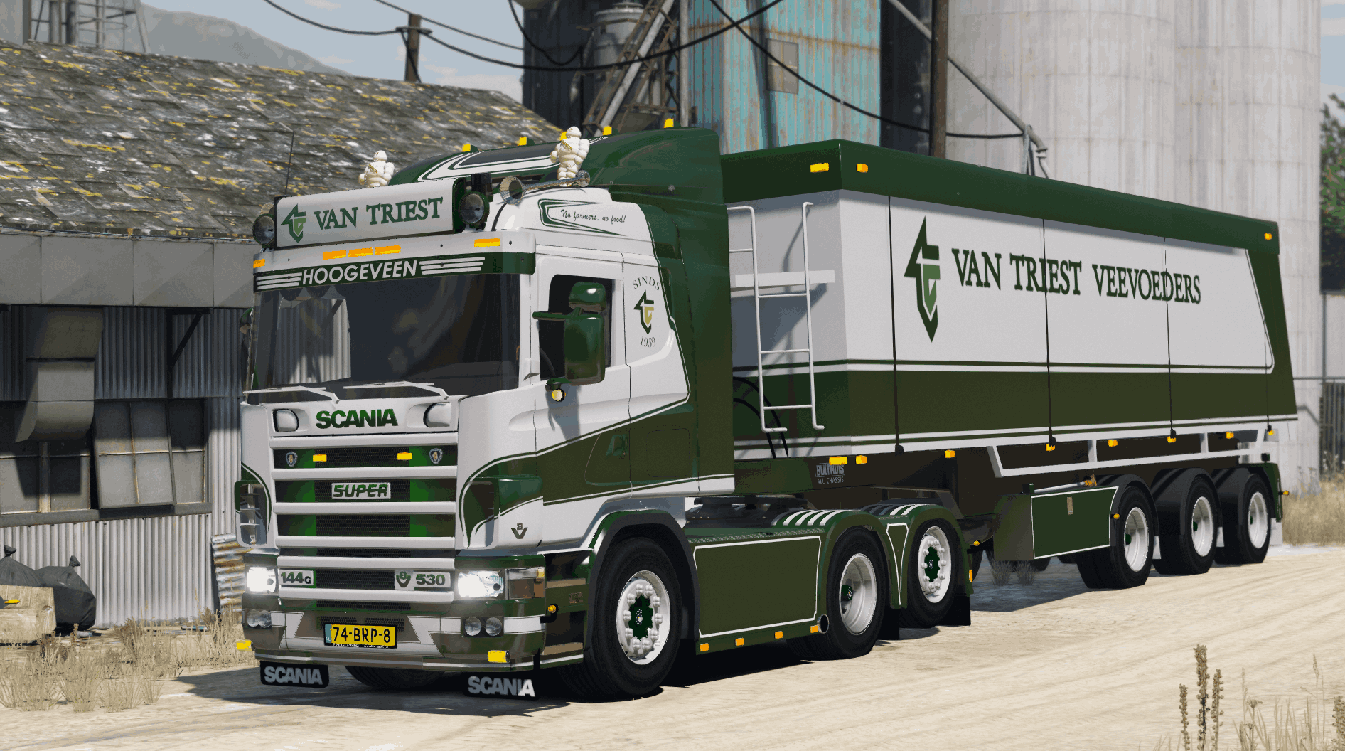 Scania 144G 530V8 Van Triest B.V. [Add-On | Animated] - GTA5-Mods.com