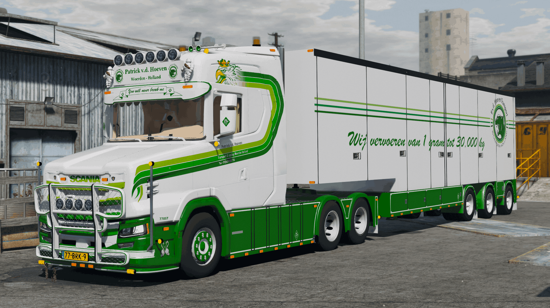 Scania 770ST Patrick VD Hoeven + limetec trailer - GTA5-Mods.com