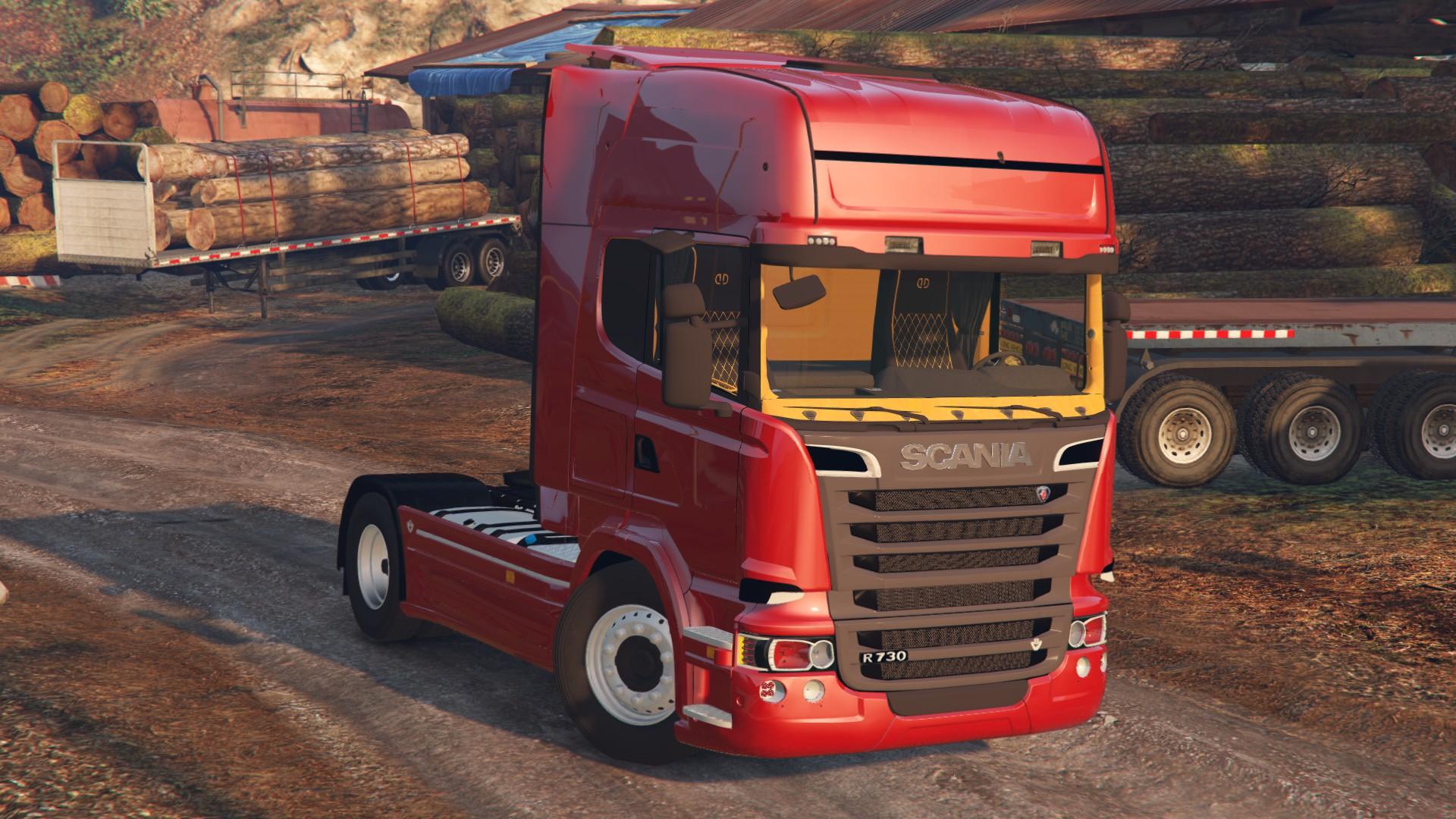 Scania r999 Red Pearl заряженный грузовик кабриолет