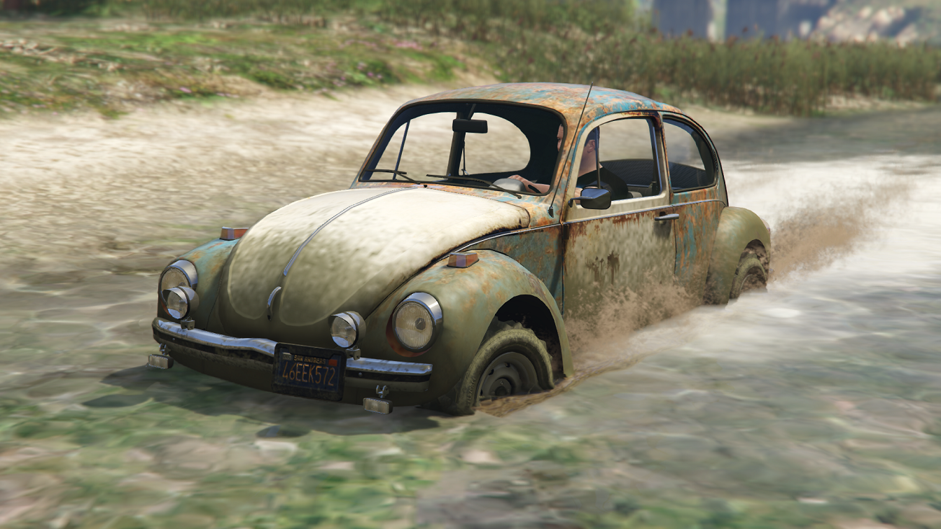 VW Beetle Hippie