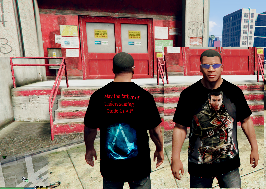 Shay Cormac from AC - Rogue T-shirt for Franklin - GTA5-Mods.com