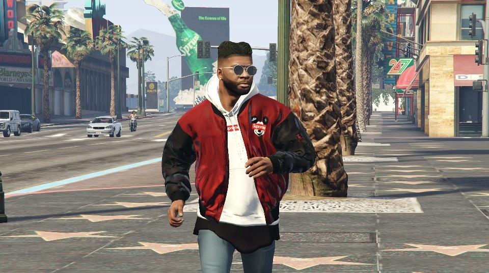 Shoes and Hoodie Mickey Mouse Supreme For Franklin - GTA5-Mods.com