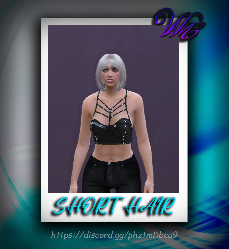 Short hair with bangs for MP Female - GTA5-Mods.com