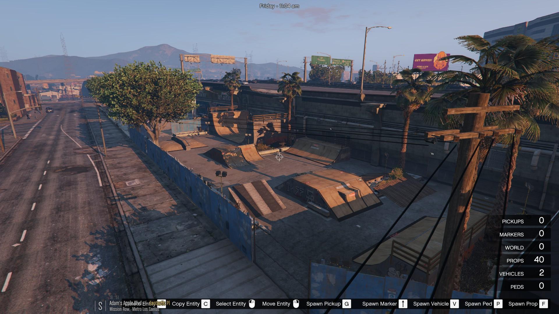 Where is the skatepark on the GTA 5 Map?