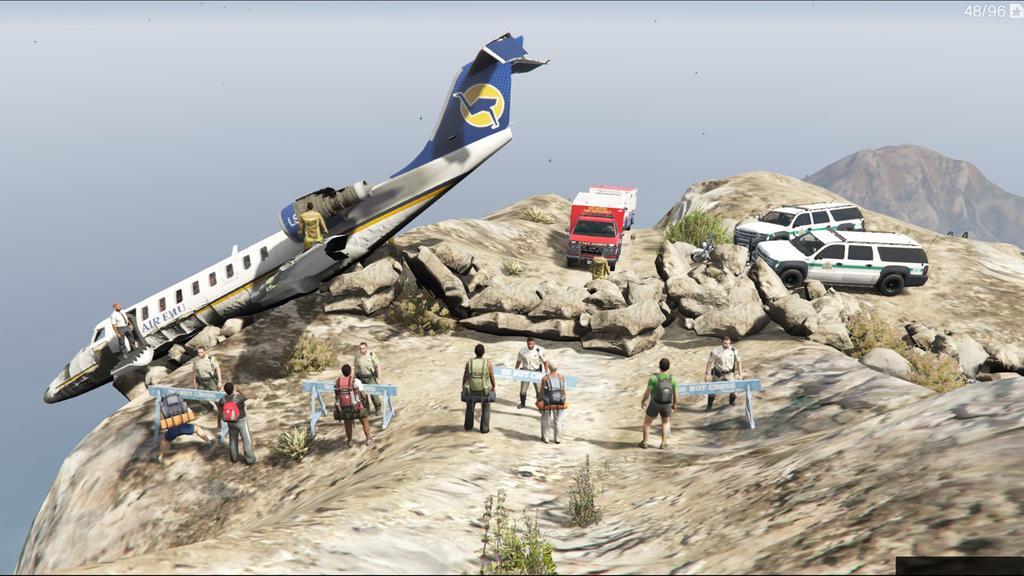 Small Plane Crash  on Mount Chiliad Menyoo GTA5 Mods com