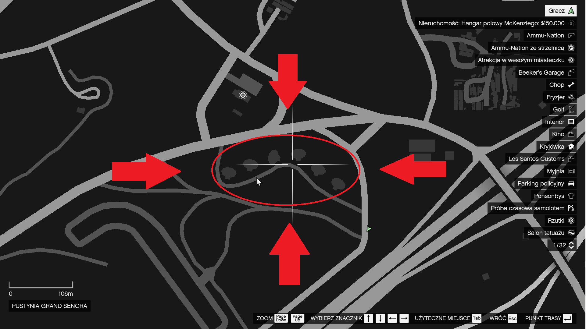 Satellite Location Map of Los Santos