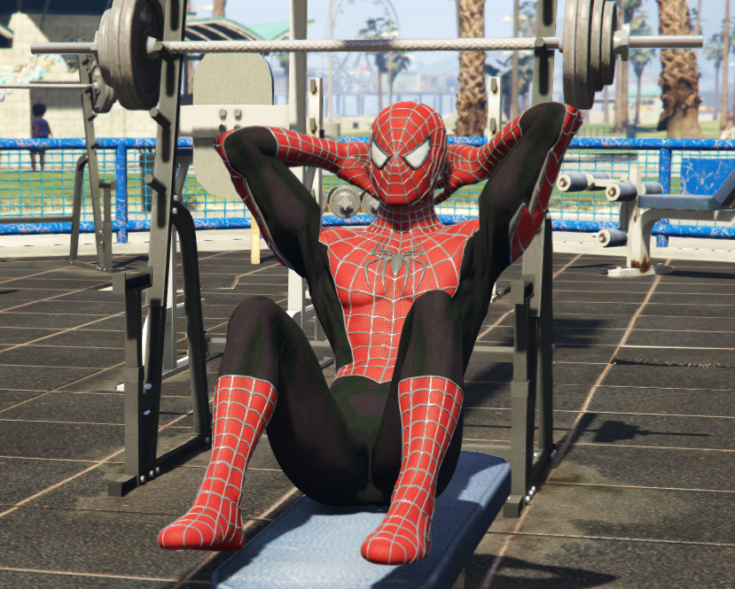 Spider-Man PS4 Red and suit retexture - GTA5-Mods.com