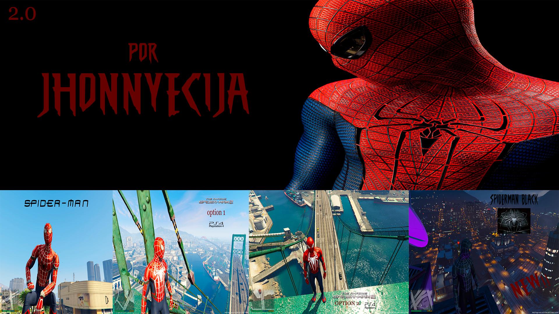 Spiderman, Spiderman and Spiderman Black - GTA5-Mods.com